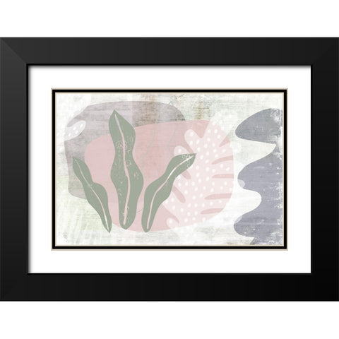 Moss Hedge Black Modern Wood Framed Art Print with Double Matting by Naskrent, Delores