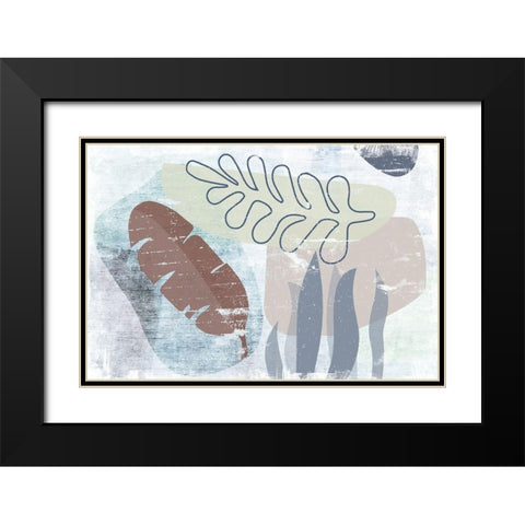 Ambrosial Black Modern Wood Framed Art Print with Double Matting by Naskrent, Delores