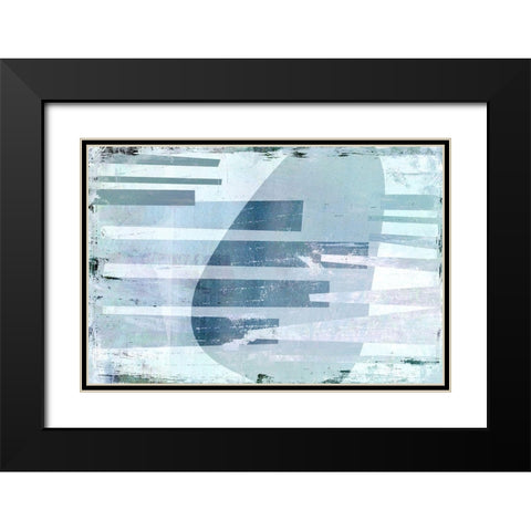 Joist Black Modern Wood Framed Art Print with Double Matting by Naskrent, Delores