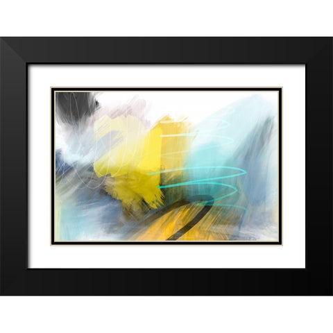 Deadly Tornado Black Modern Wood Framed Art Print with Double Matting by Naskrent, Delores