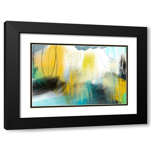 Forecast of Rain Black Modern Wood Framed Art Print with Double Matting by Naskrent, Delores