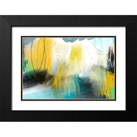 Forecast of Rain Black Modern Wood Framed Art Print with Double Matting by Naskrent, Delores