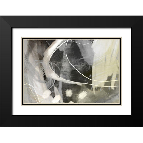 Allegedly Black Modern Wood Framed Art Print with Double Matting by Naskrent, Delores
