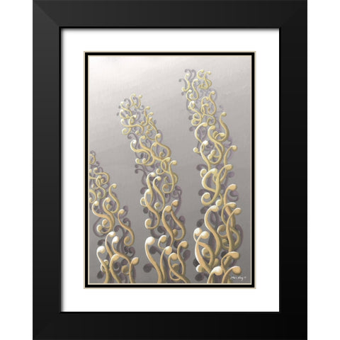 Spacious Rhapsody I Black Modern Wood Framed Art Print with Double Matting by Wang, John