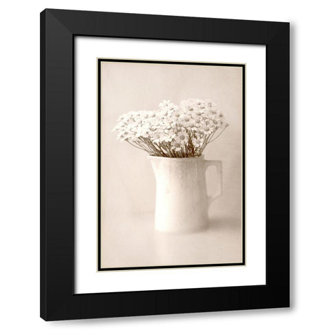 Jug of Daisies Black Modern Wood Framed Art Print with Double Matting by Stalus, Judy