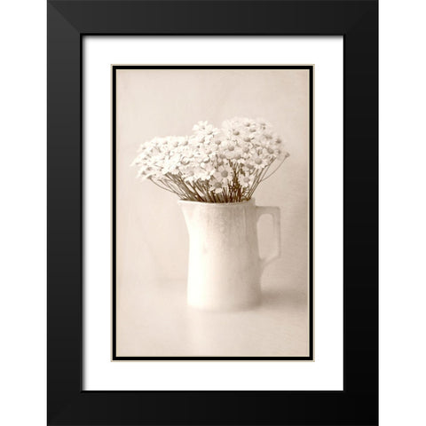 Jug of Daisies Black Modern Wood Framed Art Print with Double Matting by Stalus, Judy