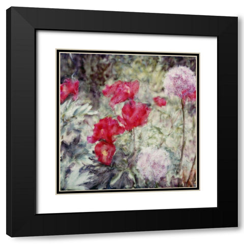 Garden Black Modern Wood Framed Art Print with Double Matting by Stalus, Judy