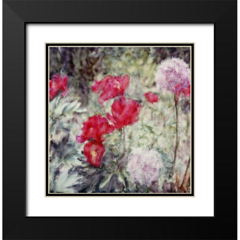 Garden Black Modern Wood Framed Art Print with Double Matting by Stalus, Judy