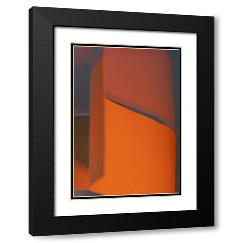 California Swirl II Black Modern Wood Framed Art Print with Double Matting by Surma And Guillen