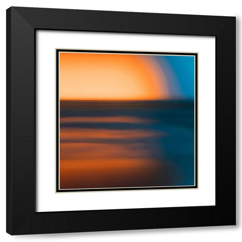 Deep Sunset III Black Modern Wood Framed Art Print with Double Matting by Surma And Guillen