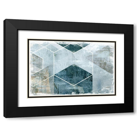 Inclination Black Modern Wood Framed Art Print with Double Matting by Naskrent, Delores