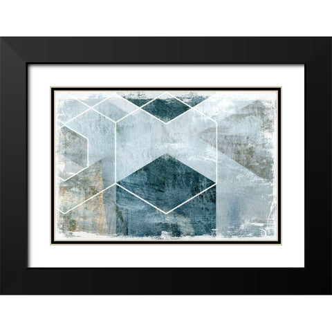 Inclination Black Modern Wood Framed Art Print with Double Matting by Naskrent, Delores