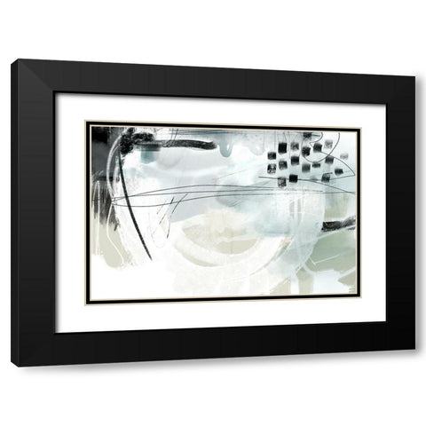 Strongh Black Modern Wood Framed Art Print with Double Matting by Naskrent, Delores