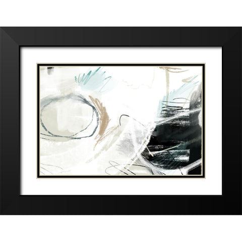 Alcazar Black Modern Wood Framed Art Print with Double Matting by Naskrent, Delores