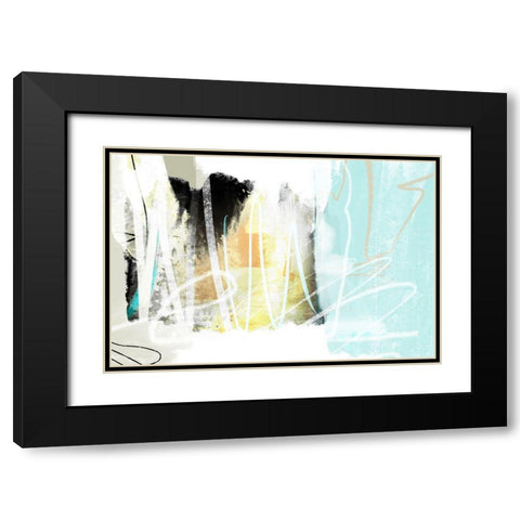 Bastion Black Modern Wood Framed Art Print with Double Matting by Naskrent, Delores