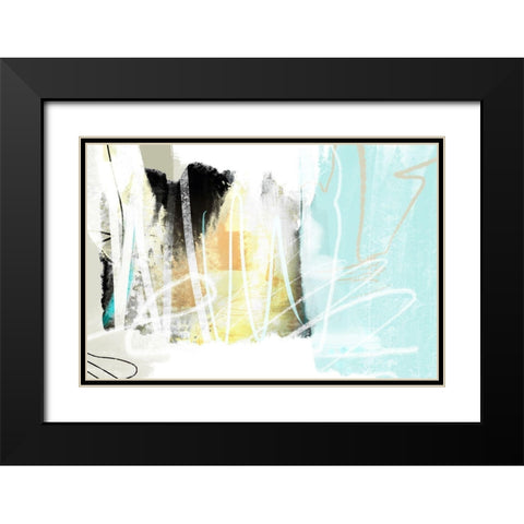 Bastion Black Modern Wood Framed Art Print with Double Matting by Naskrent, Delores