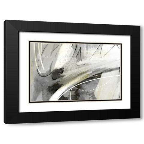 Speak to Me Black Modern Wood Framed Art Print with Double Matting by Naskrent, Delores