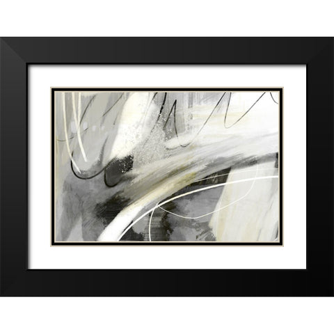 Speak to Me Black Modern Wood Framed Art Print with Double Matting by Naskrent, Delores