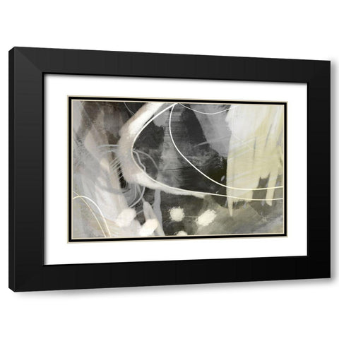 Allegedly Black Modern Wood Framed Art Print with Double Matting by Naskrent, Delores