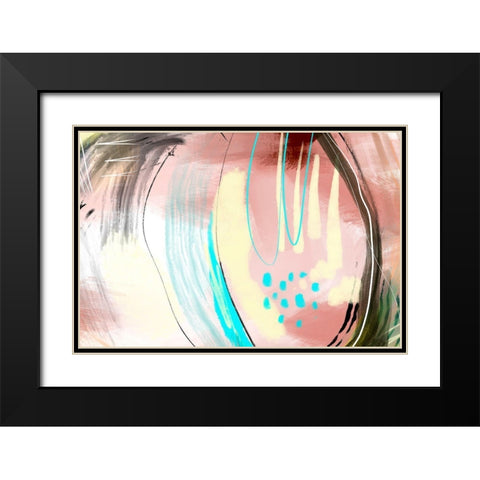 Articulate Black Modern Wood Framed Art Print with Double Matting by Naskrent, Delores