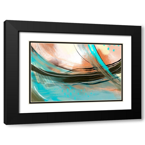 Pronounce Black Modern Wood Framed Art Print with Double Matting by Naskrent, Delores