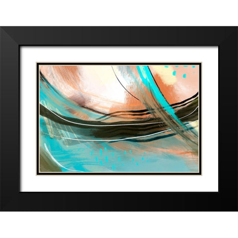 Pronounce Black Modern Wood Framed Art Print with Double Matting by Naskrent, Delores
