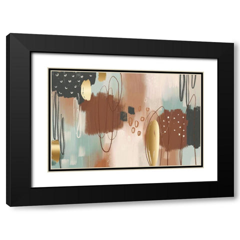 Ginger Bread Black Modern Wood Framed Art Print with Double Matting by Naskrent, Delores