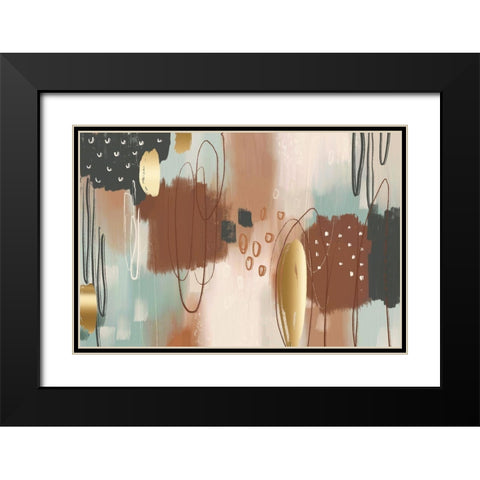 Ginger Bread Black Modern Wood Framed Art Print with Double Matting by Naskrent, Delores