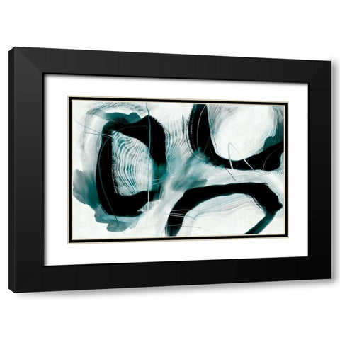 Dark Tension Black Modern Wood Framed Art Print with Double Matting by Naskrent, Delores