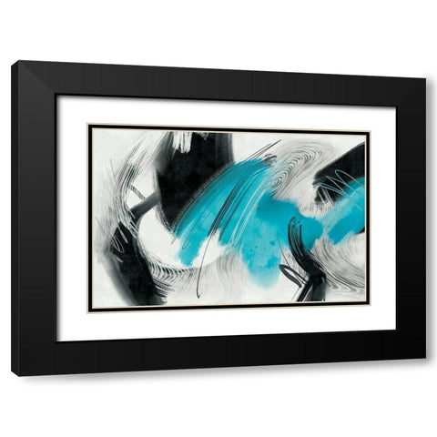 Familiar Duress Black Modern Wood Framed Art Print with Double Matting by Naskrent, Delores