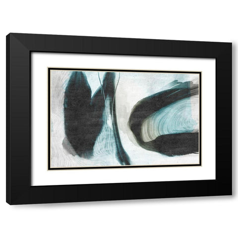 Overcome Black Modern Wood Framed Art Print with Double Matting by Naskrent, Delores