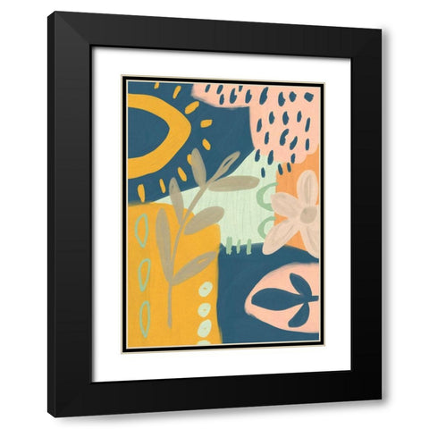 Summer Rain Black Modern Wood Framed Art Print with Double Matting by Haase, Andrea