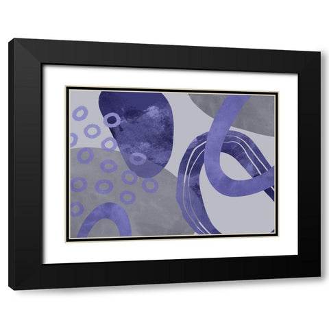 Floating Force Black Modern Wood Framed Art Print with Double Matting by Haase, Andrea