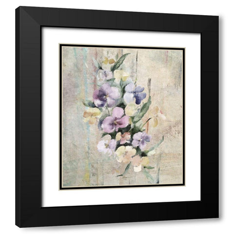 Bouquet I Black Modern Wood Framed Art Print with Double Matting by Smith, Karen