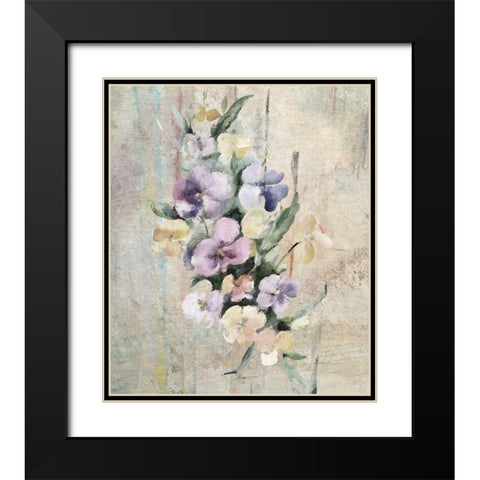 Bouquet I Black Modern Wood Framed Art Print with Double Matting by Smith, Karen