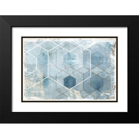 Stringer Black Modern Wood Framed Art Print with Double Matting by Naskrent, Delores