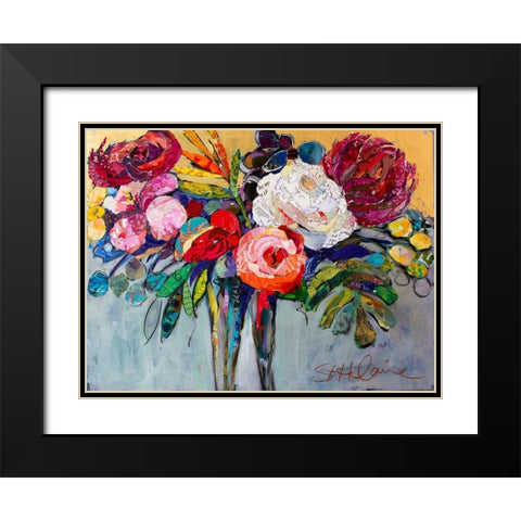 Thinking of You Black Modern Wood Framed Art Print with Double Matting by St Hilaire, Elizabeth