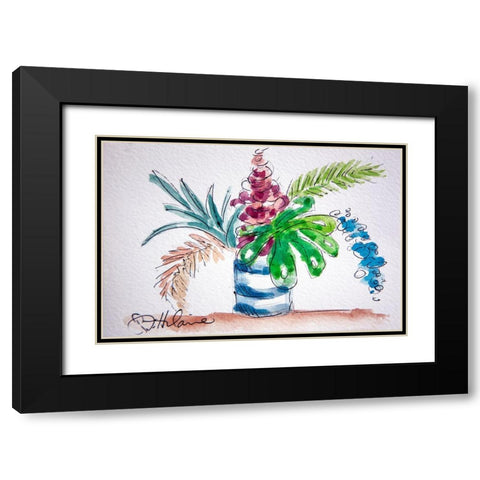 Happy Day Black Modern Wood Framed Art Print with Double Matting by St Hilaire, Elizabeth