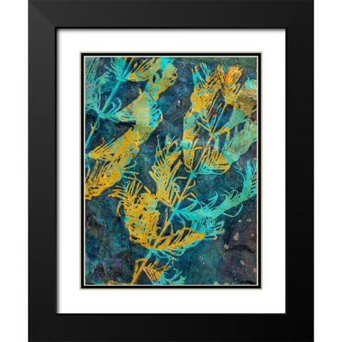 Evergreen Black Modern Wood Framed Art Print with Double Matting by St Hilaire, Elizabeth