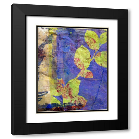 Lavender Black Modern Wood Framed Art Print with Double Matting by St Hilaire, Elizabeth