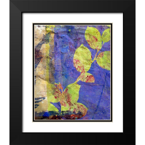 Lavender Black Modern Wood Framed Art Print with Double Matting by St Hilaire, Elizabeth