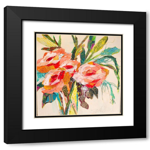 Tropical Vallarta Black Modern Wood Framed Art Print with Double Matting by St Hilaire, Elizabeth