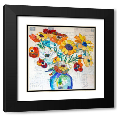 Happiness B Black Modern Wood Framed Art Print with Double Matting by St Hilaire, Elizabeth