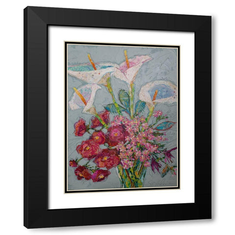 Happy Day Black Modern Wood Framed Art Print with Double Matting by St Hilaire, Elizabeth