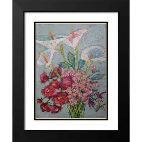 Happy Day Black Modern Wood Framed Art Print with Double Matting by St Hilaire, Elizabeth