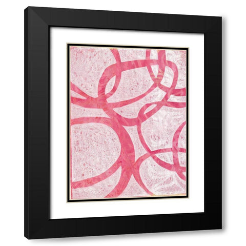 Monoprint XI Black Modern Wood Framed Art Print with Double Matting by St Hilaire, Elizabeth