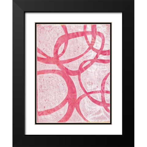 Monoprint XI Black Modern Wood Framed Art Print with Double Matting by St Hilaire, Elizabeth
