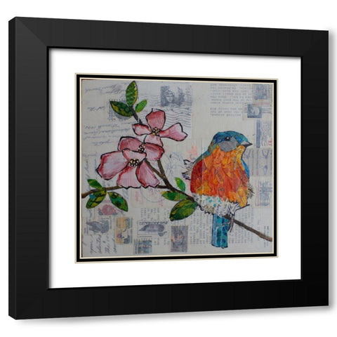 True Blue Black Modern Wood Framed Art Print with Double Matting by St Hilaire, Elizabeth