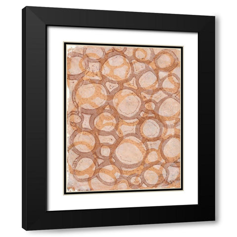 Chair Caning  Black Modern Wood Framed Art Print with Double Matting by St Hilaire, Elizabeth