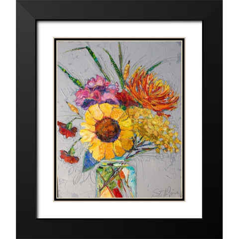 Falling for You I Black Modern Wood Framed Art Print with Double Matting by St Hilaire, Elizabeth